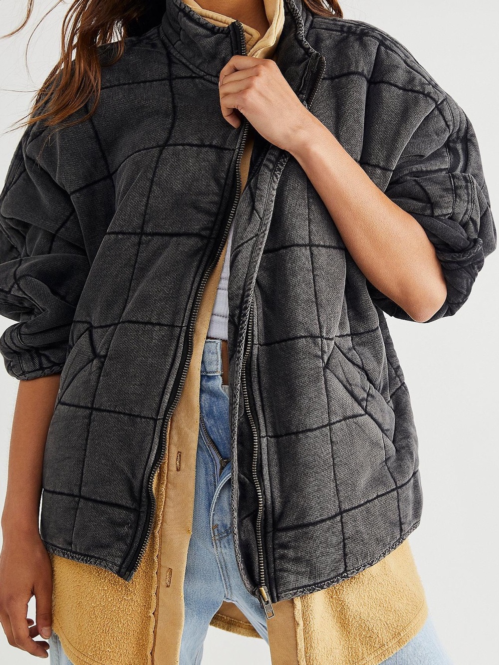 Free People Quitled Jacket